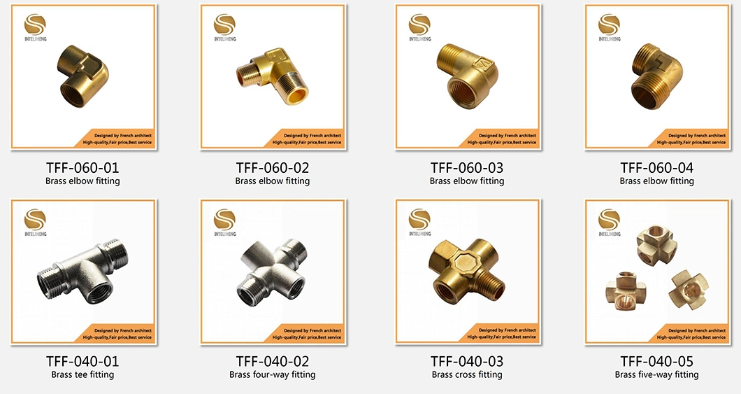 50% off Brass Elbow Pipe 90 Degree DN8 1/4&quot; 1/8&quot; 1/2&quot; Push Fit Fitting (TFF-060-04)