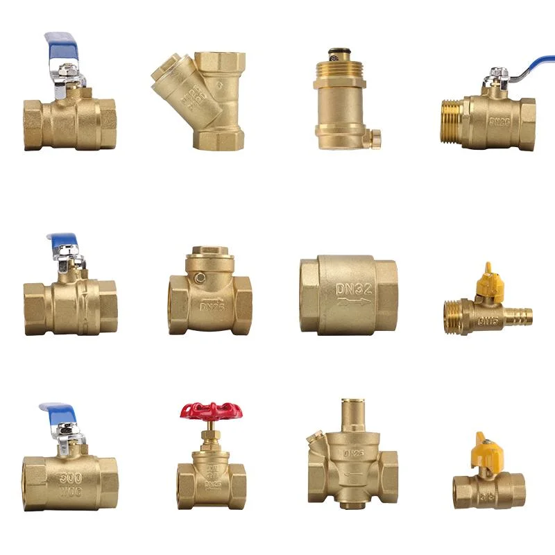 Brass Valves 1/2 to 4 Inch Female Thread Manufacture Vertical Forged Brass Spring Check Valve for Water