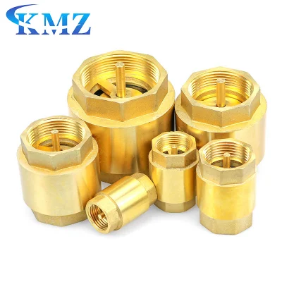 Brass Valves 1/2 to 4 Inch Female Thread Manufacture Vertical Forged Brass Spring Check Valve for Water