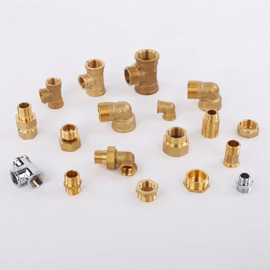 Brass Pipe Fitting, Hex Bushing Reducing Hex Bush Male to Female Thread Bsp Connector Brass Threaded Bushing Brass Fitting